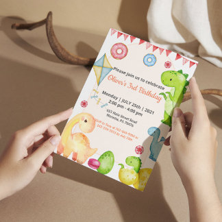 Jungle Safari Grüne Geburtstags-Party Einladung