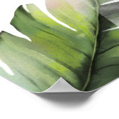 Jungle Safari Grüne Rustikale Babydusche Poster (Ecke)