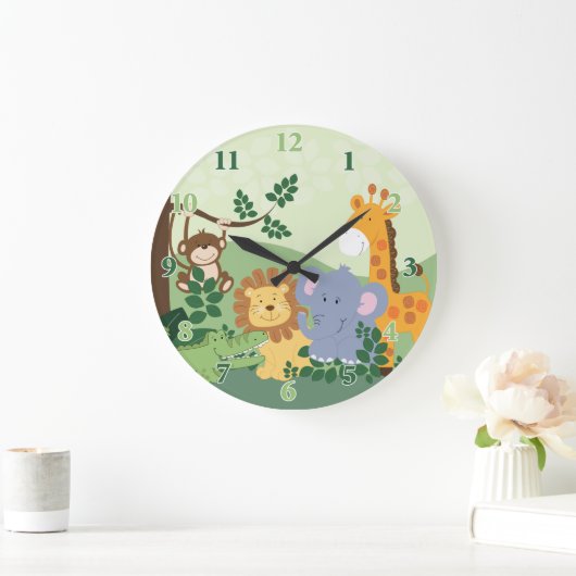 Jungle Safari individuell anpassbare Uhr (Zuhause)
