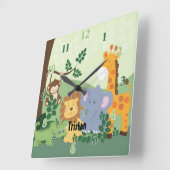 Jungle Safari individuell anpassbare Uhr (Winkel)