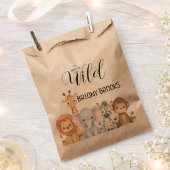 Jungle Safari "It's About To Get Wild" Baby Shower Geschenktütchen (Ausgeschnitten)