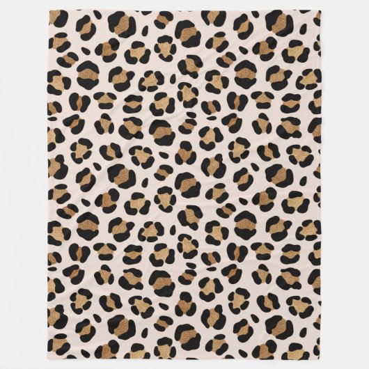 Jungle Safari Leopard Print Fleecedecke (Vorderseite)