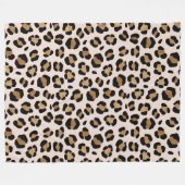 Jungle Safari Leopard Print Fleecedecke (Vorderseite (Horizontal))