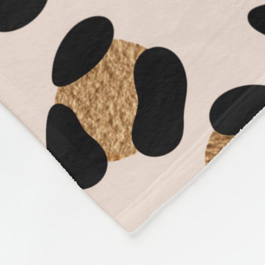 Jungle Safari Leopard Print Fleecedecke (Ecke)