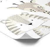 Jungle Safari liebt Baby Birthday Candy Bar Poster (Ecke)