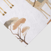 Jungle Safari mit Giraffen Geburtstagsparty Seidenpapier (Detail)