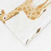 Jungle Safari mit Giraffen Kinderzimmer Pattern Ki Fleecedecke (Ecke)