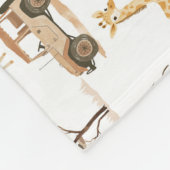 Jungle Safari mit Giraffen Kinderzimmer Pattern Ki Fleecedecke (Ecke)