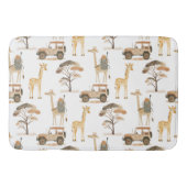 Jungle Safari mit Giraffen Muster Badematte (Vorderseite)