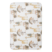 Jungle Safari mit Giraffen Muster Badematte (Vorderseite Vertikal)