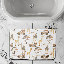 Jungle Safari mit Giraffen Muster Badematte