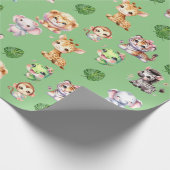 Jungle Safari Muster Geschenk Wrap Wrapping Paper Geschenkpapier (Ecke)