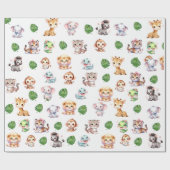 Jungle Safari Muster Geschenk Wrap Wrapping Paper Geschenkpapier (Flach)