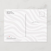 Jungle Safari niedlich moderne, geschlechtsneutral Einladungspostkarte (Rückseite)