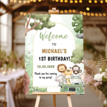 Jungle Safari Party Tiere 1. Geburtstag