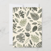 Jungle Safari Storybook Wild One Baby Boy Dusche Einladung (Rückseite)