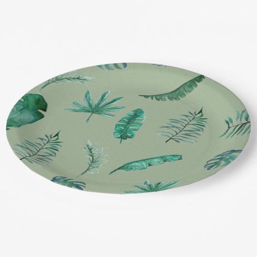 Jungle Safari Theme Tableware Pappteller (Schrägansicht)