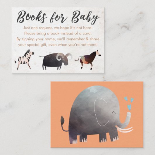 Jungle Safari Themenbücher für Kinder-Abschlusskar Begleitkarte (Vorne/Hinten)