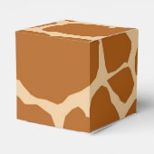 Jungle Safari Tier niedliche Gefälligkeitsboxen Geschenkschachtel (Rückseite)