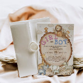 Jungle Safari Tiere boho Geschlecht offenbaren Einladung