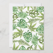 Jungle Safari Tiere Geburtstagsparty Einladung (Rückseite)