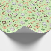 Jungle Safari Tiere Geschenkpapier (Ecke)