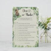 Jungle Safari Tiere Grün über oder unter Spiel (Stehend Vorderseite)