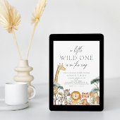 Jungle Safari Tiere Kinderdusche Einladung