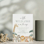 Jungle Safari Tiere Kinderdusche Einladung