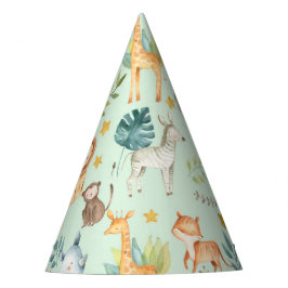 Jungle Safari Tiere niedlich Kleinkind Geburtstags Partyhütchen