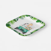 Jungle Safari Tiere Pappteller (Gewinkelt)