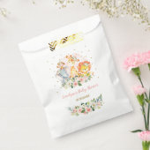 Jungle-Safari-Tiere/Rosa-Rosa-Flora Geschenktütchen (Versiegelt)