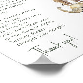 Jungle Safari Tiere Späte Nachttaucher signieren Poster (Ecke)