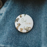 Jungle Safari Tiere Vater als Kinderdusche Button<br><div class="desc">Die Einführung unserer Dschungelsafari-Tiere Papa zum Baby-Duschknopf - perfekt für eine niedliche, skurrile, geschlechtsneutrale Feier! Es bietet ein modernes Safari-Thema mit bezaubernden Dschungelkreaturen wie Affen, Elefanten, Giraffen, Löwen, Tiger und Zebra. Mit seiner natürlichen boho-inspirierten Wasserfarbenlandschaft ist diese Szene ideal, um kleine Jungs oder Mädchen zu empfangen. Dieses Design ist so...</div>