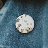 Jungle Safari Tiere Vater als Kinderdusche Button