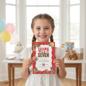 Jungle Safari Tiger Cub Seventh Birthday Einladung