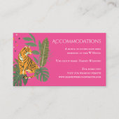Jungle Safari Tiger Hochzeitsunterkünfte Enclosu Begleitkarte (Vorderseite)