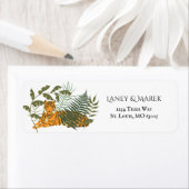 Jungle Safari Tiger Rücksendeadresse (Insitu)