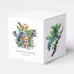 Jungle Safari Tropical Animals Baby Dusche Gefalle Geschenkschachtel