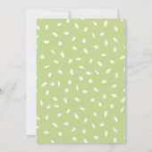 Jungle Safari Tropical Floral Greenery Baby Dusche Einladung (Rückseite)