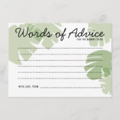 Jungle Safari Verlasse Baby Shower Addon Card Hinweiskarte (Vorderseite)