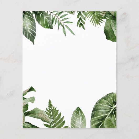 Jungle Safari Vierter Geburtstag Schwarzer Panther (Rückseite)