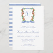 Jungle Safari Wappen Boy Sip und sehen Sie Einladu Einladung (Vorne/Hinten)