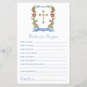 Jungle Safari Wappen Taufe Wünsche für Baby (Vorderseite)