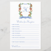 Jungle Safari Wappen wünscht sich Baby (Vorderseite)