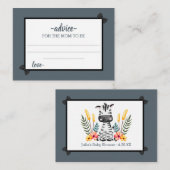 Jungle Safari Wild Baby Duschberatung Begleitkarte (Vorne/Hinten)