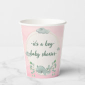 Jungle Safari Wild Baby Dusche Pappbecher (Rückseite)