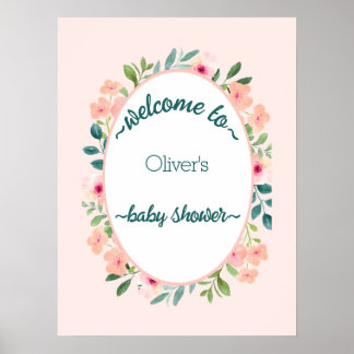 Jungle Safari Wild Baby Dusche Poster