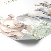 Jungle Safari Wild One Animal Vielen Dank für Ihr Poster (Ecke)