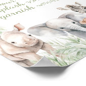 Jungle Safari Wild One Animals Mama Osa Bar Poster (Ecke)